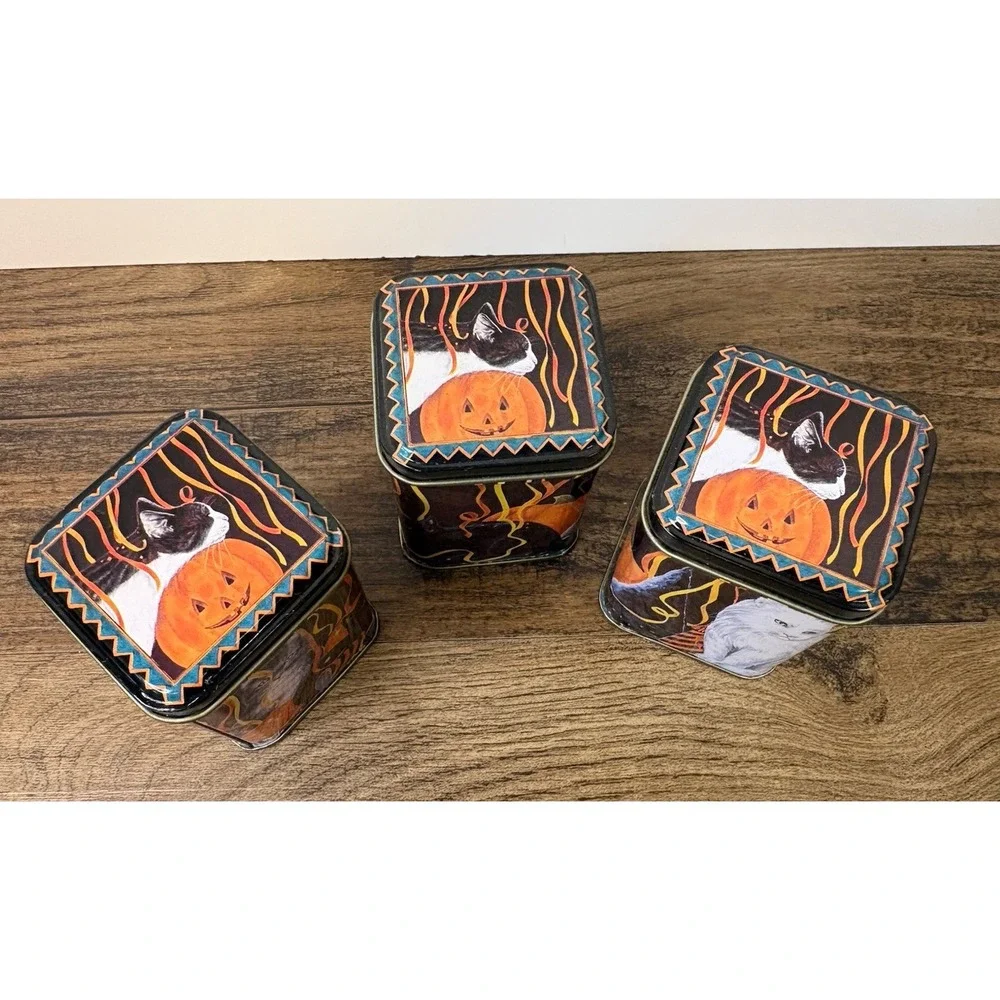 Vintage Lot Of 3 Halloween Cat 3